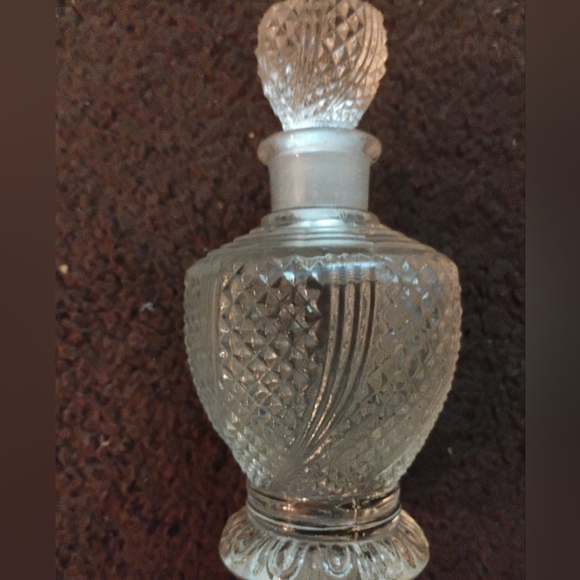 VINTAGE ADAM GLASS/  CRYSTAL EMPTY PERFUME BOTTLE,  MADE IN  ITALY! - Picture 3 of 14